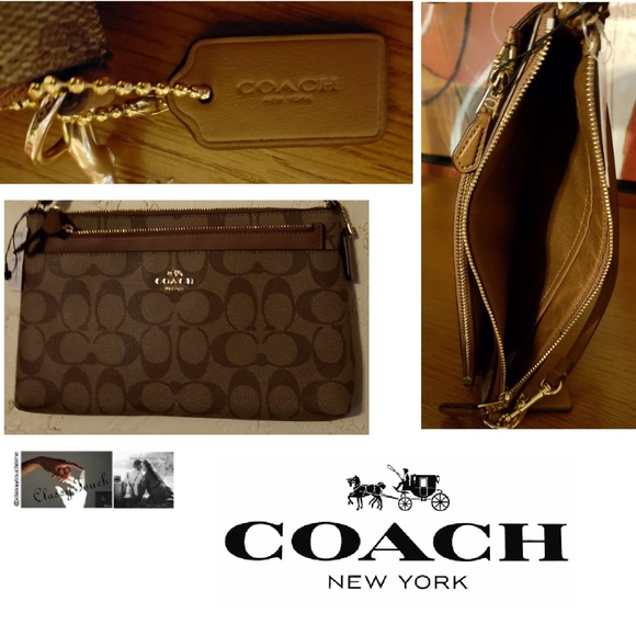 Coach Handbags - COACH Womens Signature PVC Pop Pouch